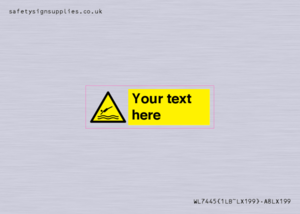 Custom Warning diving area